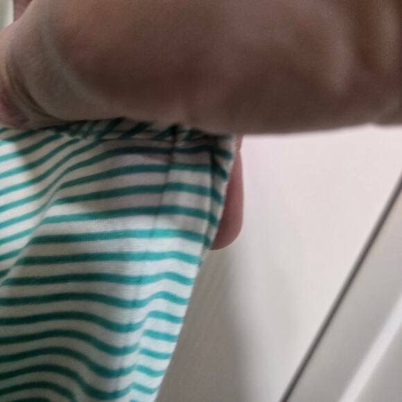 Lacoste Striped Halter Tank Top Green White Size 40 - Picture 8 of 10